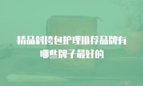精品斜挎包护理推荐品牌有哪些牌子最好的