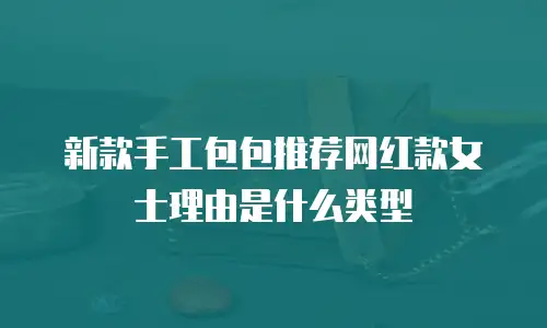 新款手工包包推荐网红款女士理由是什么类型
