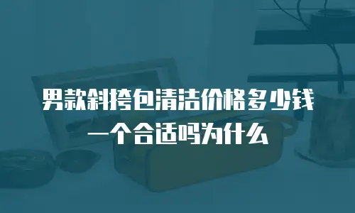 男款斜挎包清洁价格多少钱一个合适吗为什么