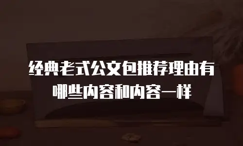 经典老式公文包推荐理由有哪些内容和内容一样