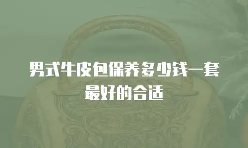 男式牛皮包保养多少钱一套最好的合适