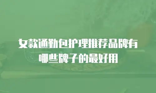 女款通勤包护理推荐品牌有哪些牌子的最好用