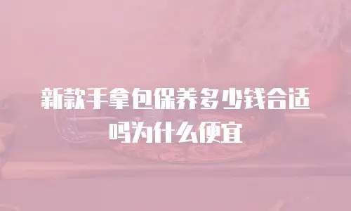 新款手拿包保养多少钱合适吗为什么便宜