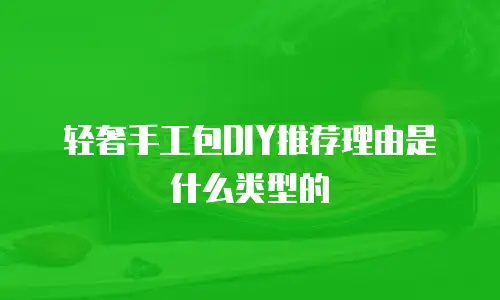 轻奢手工包DIY推荐理由是什么类型的