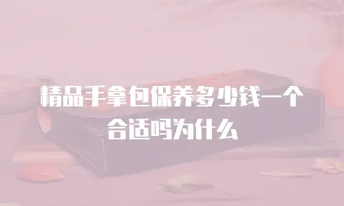 精品手拿包保养多少钱一个合适吗为什么