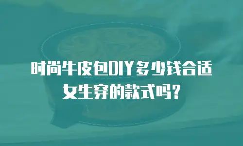 时尚牛皮包DIY多少钱合适女生穿的款式吗？