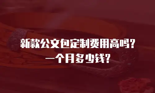 新款公文包定制费用高吗？一个月多少钱？