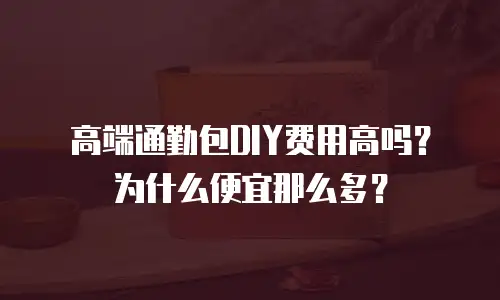 高端通勤包DIY费用高吗？为什么便宜那么多？