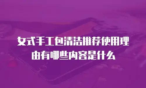 女式手工包清洁推荐使用理由有哪些内容是什么