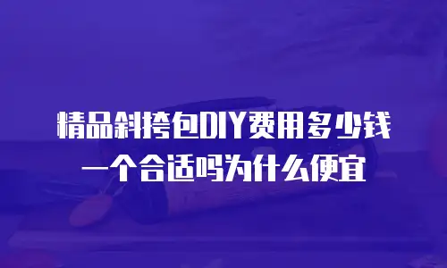 精品斜挎包DIY费用多少钱一个合适吗为什么便宜