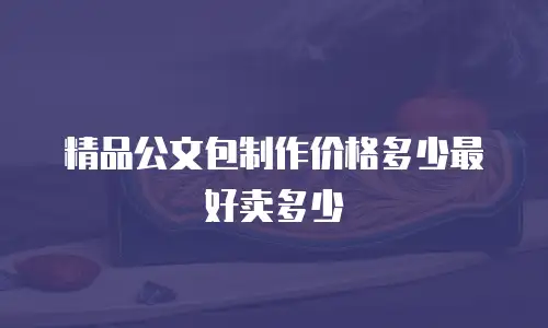 精品公文包制作价格多少最好卖多少