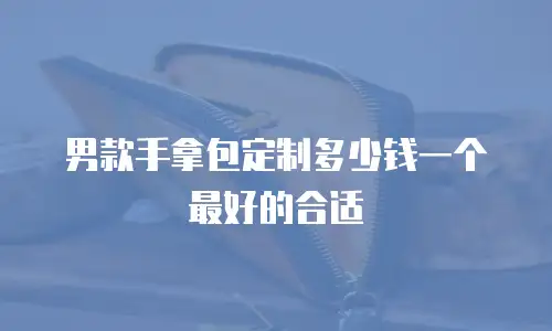 男款手拿包定制多少钱一个最好的合适