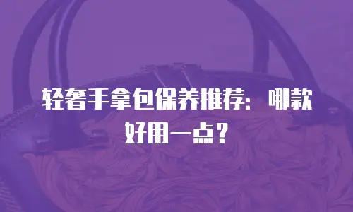 轻奢手拿包保养推荐：哪款好用一点？
