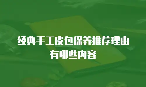 经典手工皮包保养推荐理由有哪些内容
