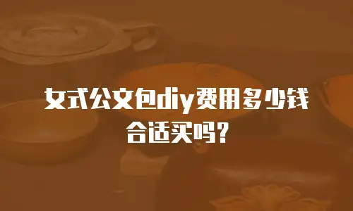 女式公文包diy费用多少钱合适买吗？