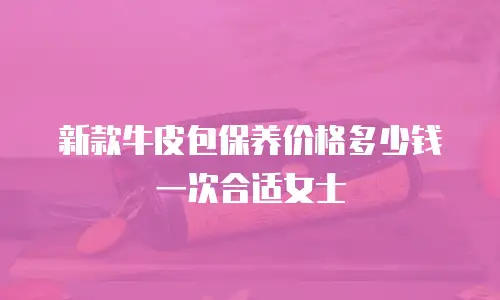 新款牛皮包保养价格多少钱一次合适女士