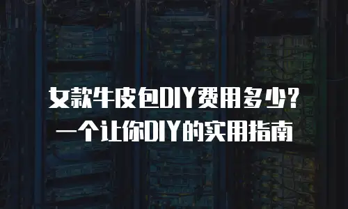 女款牛皮包DIY费用多少？一个让你DIY的实用指南