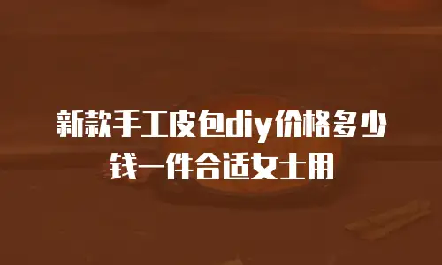 新款手工皮包diy价格多少钱一件合适女士用
