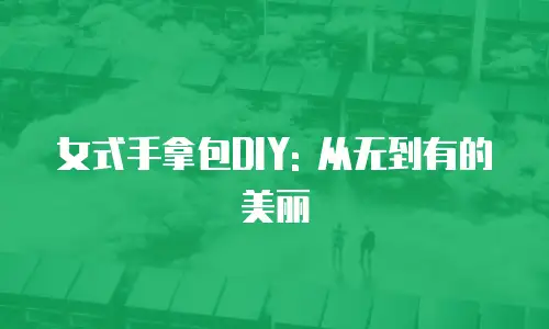 女式手拿包DIY: 从无到有的美丽