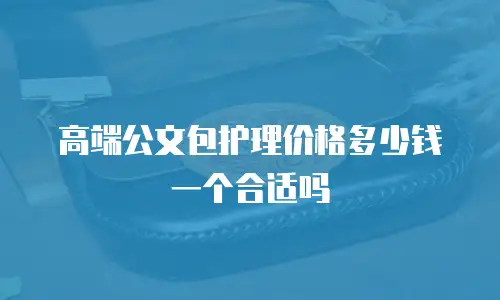 高端公文包护理价格多少钱一个合适吗
