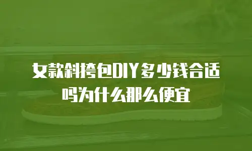 女款斜挎包DIY多少钱合适吗为什么那么便宜