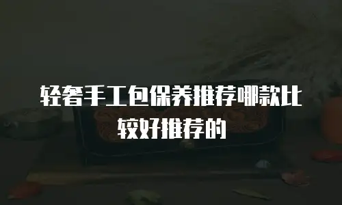 轻奢手工包保养推荐哪款比较好推荐的