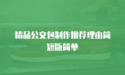 精品公文包制作推荐理由简短版简单