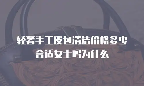 轻奢手工皮包清洁价格多少合适女士吗为什么