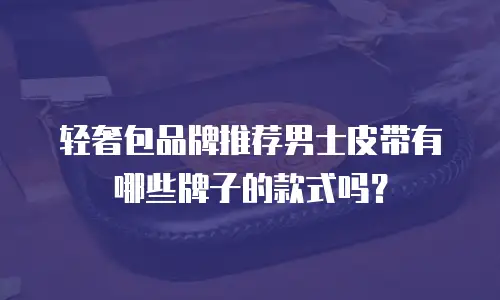 轻奢包品牌推荐男士皮带有哪些牌子的款式吗？