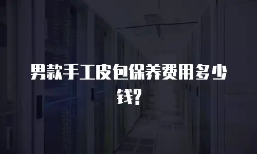 男款手工皮包保养费用多少钱?