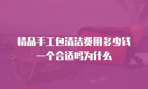 精品手工包清洁费用多少钱一个合适吗为什么