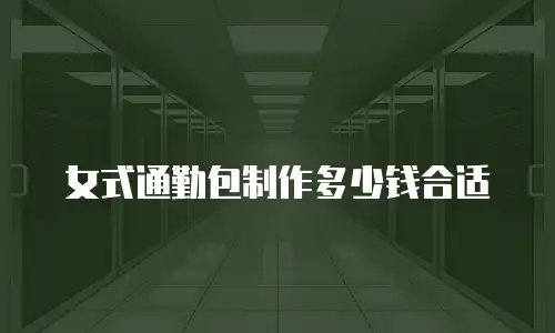 女式通勤包制作多少钱合适