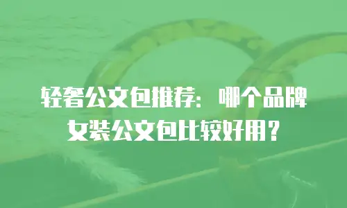 轻奢公文包推荐：哪个品牌女装公文包比较好用？