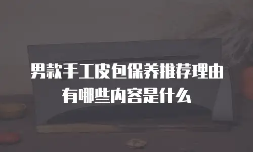 男款手工皮包保养推荐理由有哪些内容是什么
