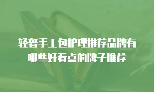 轻奢手工包护理推荐品牌有哪些好看点的牌子推荐