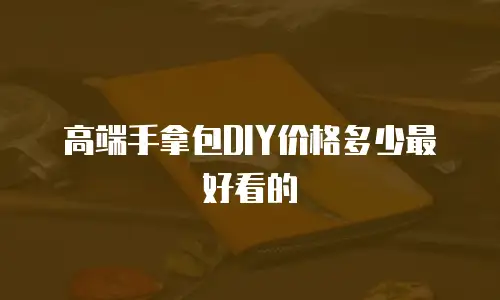 高端手拿包DIY价格多少最好看的