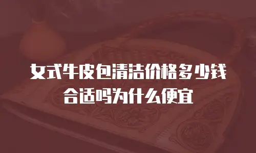 女式牛皮包清洁价格多少钱合适吗为什么便宜