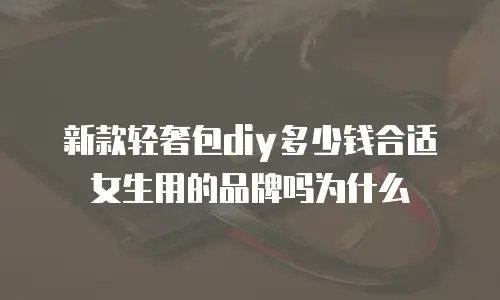 新款轻奢包diy多少钱合适女生用的品牌吗为什么