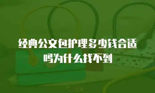 经典公文包护理多少钱合适吗为什么找不到