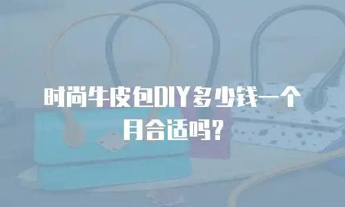 时尚牛皮包DIY多少钱一个月合适吗？