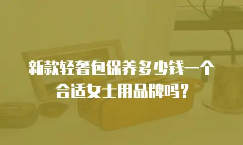 新款轻奢包保养多少钱一个合适女士用品牌吗？