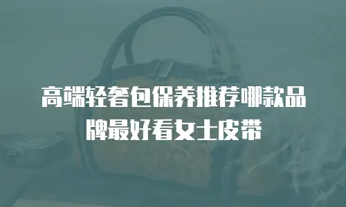 高端轻奢包保养推荐哪款品牌最好看女士皮带