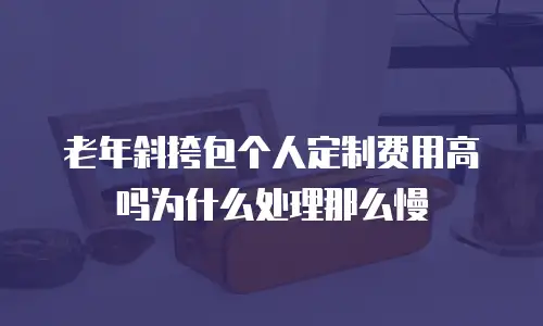 老年斜挎包个人定制费用高吗为什么处理那么慢