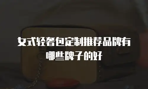 女式轻奢包定制推荐品牌有哪些牌子的好