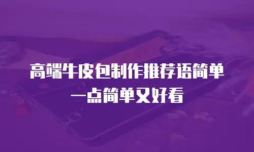 高端牛皮包制作推荐语简单一点简单又好看