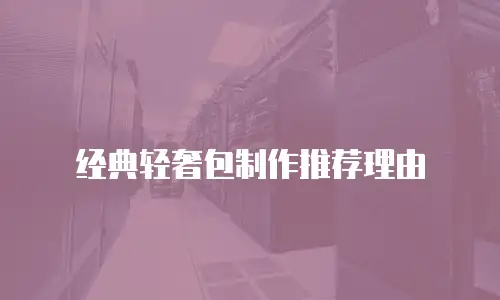 经典轻奢包制作推荐理由