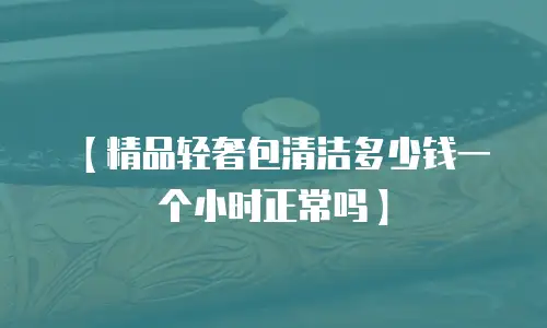 【精品轻奢包清洁多少钱一个小时正常吗】