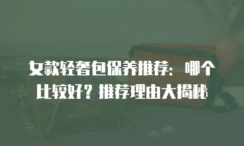 女款轻奢包保养推荐：哪个比较好？推荐理由大揭秘
