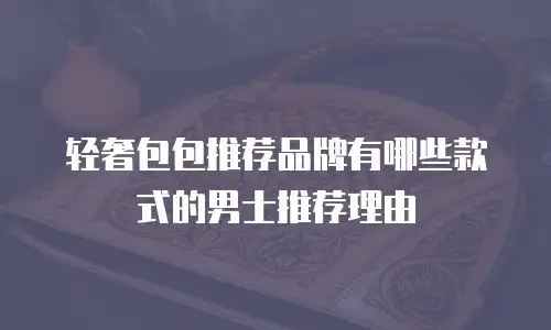 轻奢包包推荐品牌有哪些款式的男士推荐理由