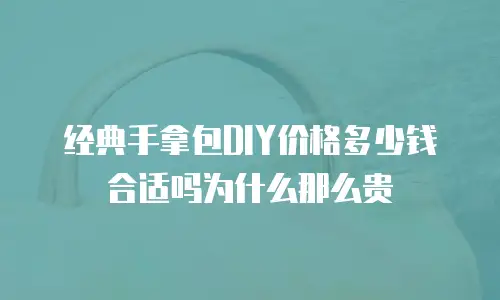 经典手拿包DIY价格多少钱合适吗为什么那么贵